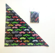 Load image into Gallery viewer, Mustache Holiday Dog Bandana