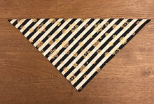 Load image into Gallery viewer, Gold Snowflake Dog Bandanna