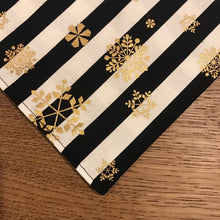 Load image into Gallery viewer, Gold Snowflake Dog Bandanna