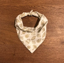 Load image into Gallery viewer, Gold Holiday Dog Bandana
