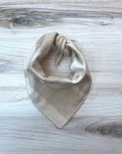Load image into Gallery viewer, Tan Plaid Winter Bandana