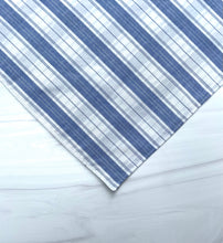 Load image into Gallery viewer, Santorini Blue Linen Dog Bandana