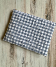 Load image into Gallery viewer, Laptop sleeve - blue gingham