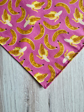 Load image into Gallery viewer, Dog Bandana - Pink Bananas