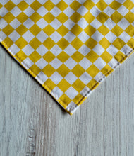 Load image into Gallery viewer, Dog Bandana - Yellow Checkered