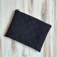 Load image into Gallery viewer, Laptop sleeve - black denim