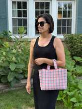 Load image into Gallery viewer, Small Hampden tote - multi plaid