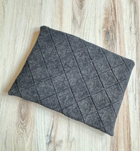 Load image into Gallery viewer, Laptop sleeve - distressed black cotton