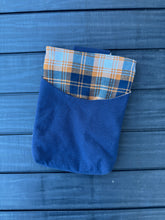 Load image into Gallery viewer, Reclaimed Fabric Book Sleeve - Medium (sample sale item)