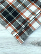 Load image into Gallery viewer, Black and Orange Plaid - Seconds