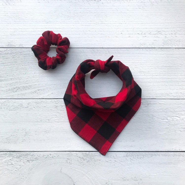 Stout Red Buffalo Plaid Bandana