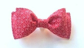 Red Heart Dog Bow Tie