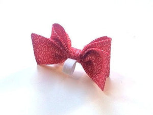 Red Heart Dog Bow Tie