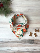 Load image into Gallery viewer, Holiday Poinsettia Bandana