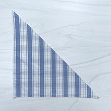 Load image into Gallery viewer, Santorini Blue Linen Dog Bandana